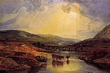 Abergavenny Bridge Monmountshire clearing up after a showery day by Joseph Mallord William Turner